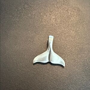 Chic Silver Whale Tail Charm